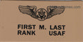 U.S. Air Force tan leather badge set of 2 — handcrafted for uniforms and flight suits