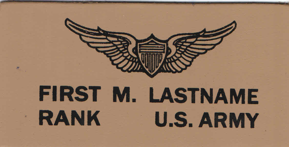 US Army Tan Leather Badge