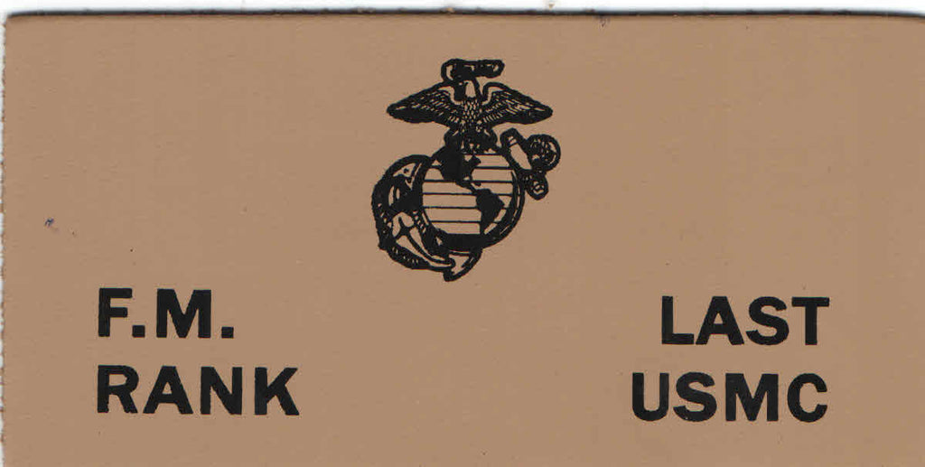 Tan Marine flight tag