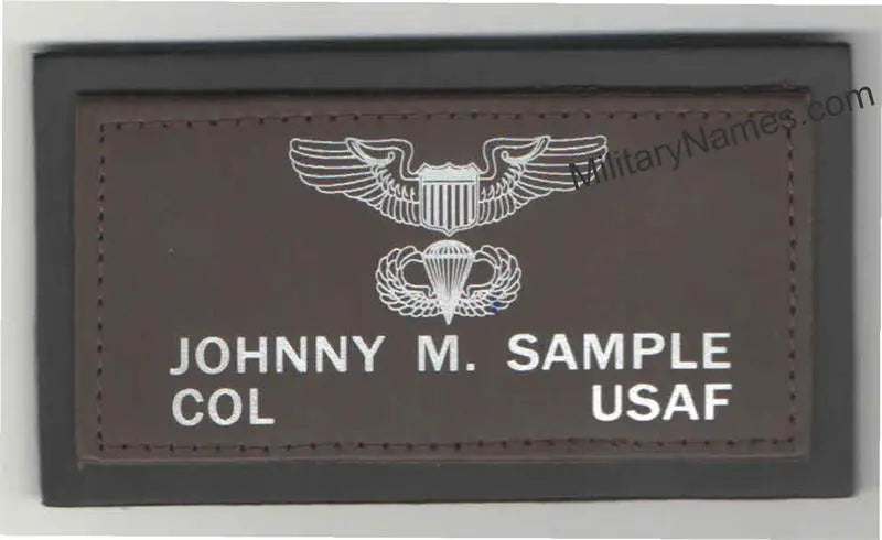 Air Force 2 Logos leather badge on A-2 flight jacket