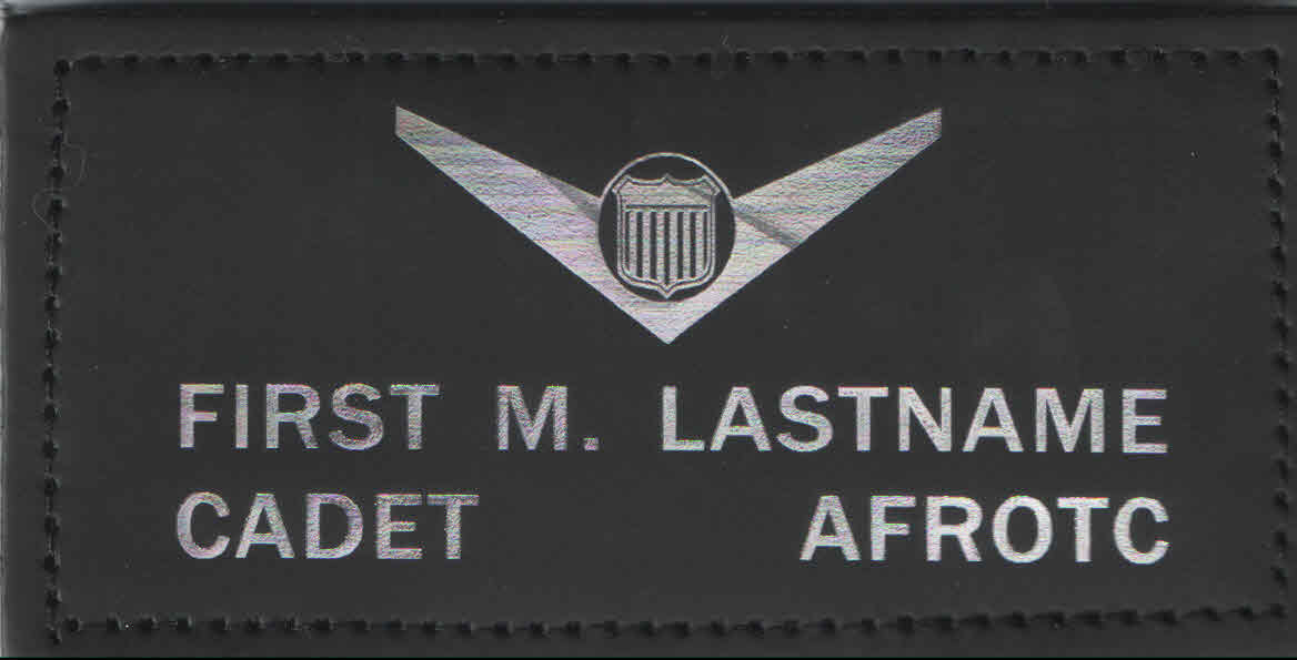 AFROTC Leather Badges