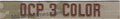 OCP 3 color name tapes with Hook fastener