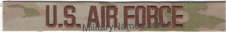 u.s. air force ocp 3 color name tapes