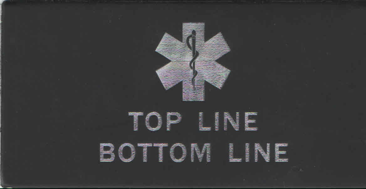 Paramedic leather badge