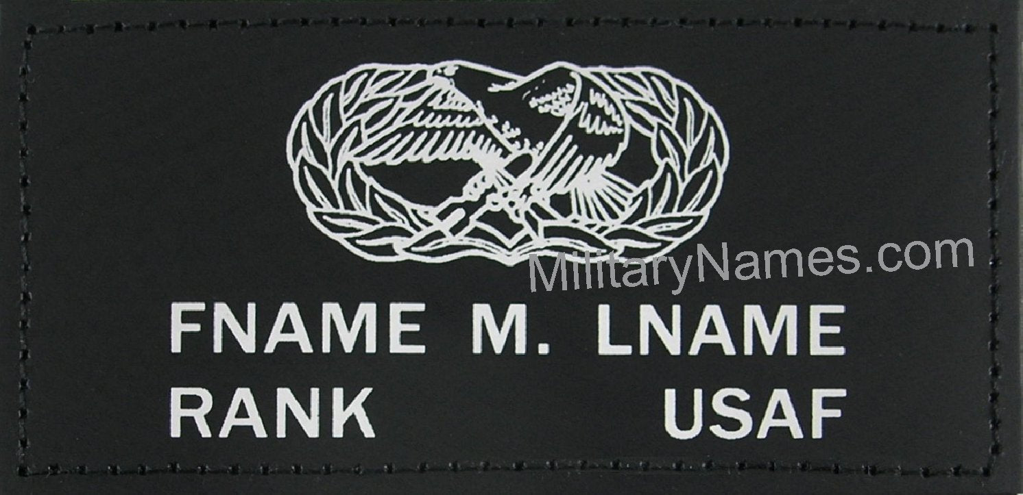 Air Force Black Leather Badges