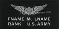 US Army Black Leather Badge