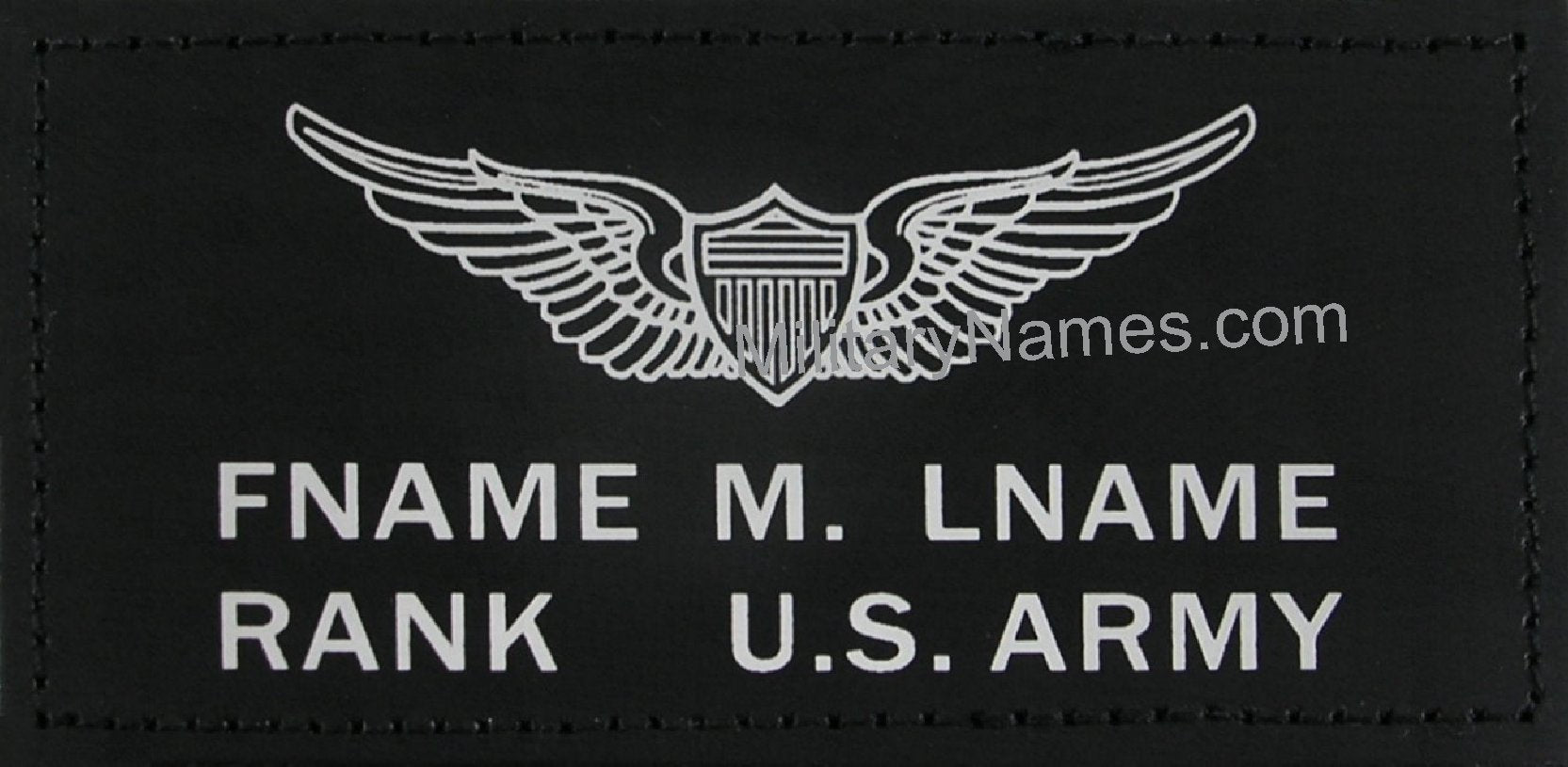 US Army Black Leather Badge
