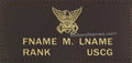 USCG brown flight suit tag
